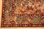 Small Vintage Silk Metallic Turkish Hereke Animal Rug #49991 from Nazmiyal Antique Rugs in NYC.