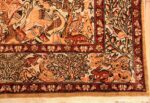 Small Vintage Silk Metallic Turkish Hereke Animal Rug #49991 from Nazmiyal Antique Rugs in NYC.