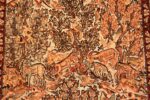Small Vintage Silk Metallic Turkish Hereke Animal Rug #49991 from Nazmiyal Antique Rugs in NYC.