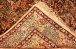 Small Vintage Silk Metallic Turkish Hereke Animal Rug #49991 from Nazmiyal Antique Rugs in NYC.