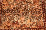 Small Vintage Silk Metallic Turkish Hereke Animal Rug #49991 from Nazmiyal Antique Rugs in NYC.