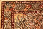 Small Vintage Silk Metallic Turkish Hereke Animal Rug #49991 from Nazmiyal Antique Rugs in NYC.
