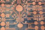 Tribal Blue Grey Antique Pomegranate Khotan Rug #49481 - Namziyal