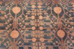 Tribal Blue Grey Antique Pomegranate Khotan Rug #49481 - Namziyal