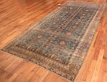 Tribal Blue Grey Antique Pomegranate Khotan Rug #49481 - Namziyal