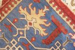 Tribal Ivory Antique Turkish Tuduc Hunting Rug #49957 - Nazmiyal