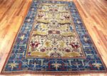 Tribal Ivory Antique Turkish Tuduc Hunting Rug #49957 - Nazmiyal
