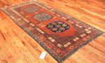 Tribal Rust Pomegranate Design Antique Khotan Rug #49965 - by Nazmiyal