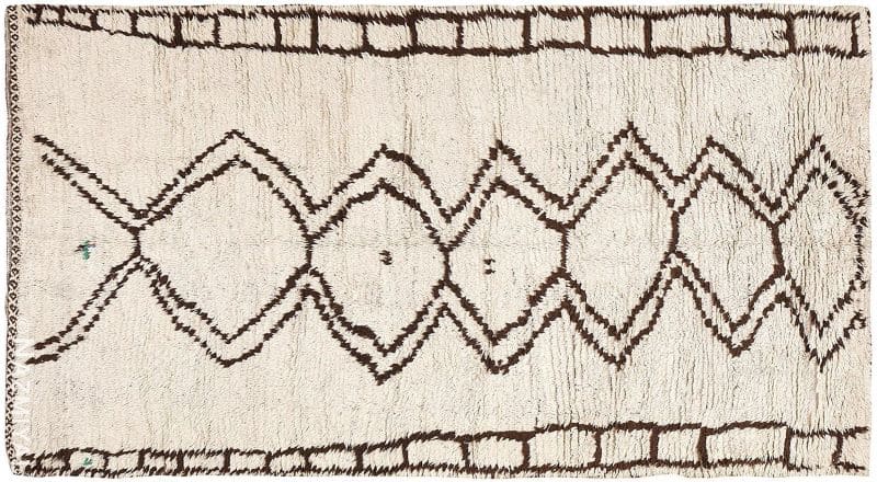 Moroccan Beni Ourain Berber Rug Vintage Moroccan Beni Ourain Berber Rug | Nazmiyal