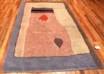 Vintage Scandinavian Ege Art Line Paul Klee Arab Song Rug #49997 from Nazmiyal Antique Rugs in NYC