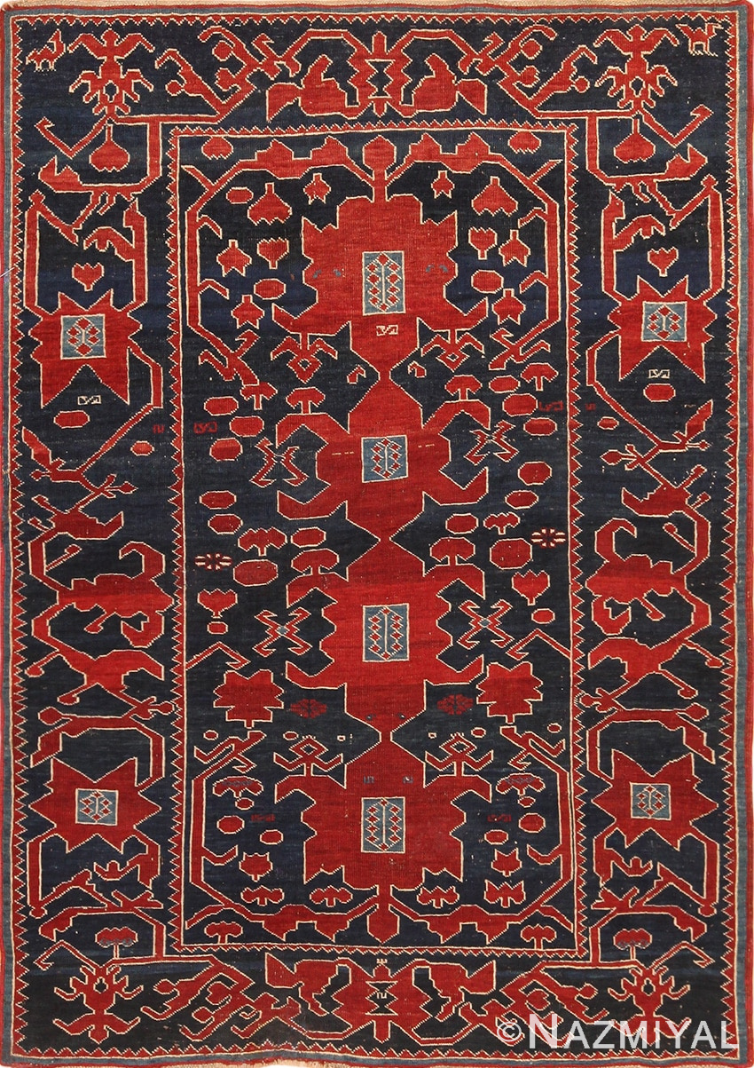 Antique Tribal Caucasian Avar Rug #49961 from Nazmiyal