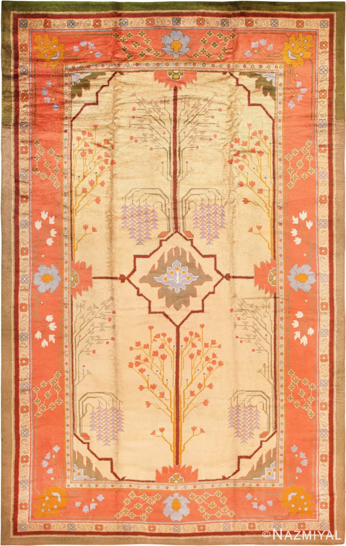 Large Antique Irish Arts and Crafts Donegal Rug #49987 by Nazmiyal