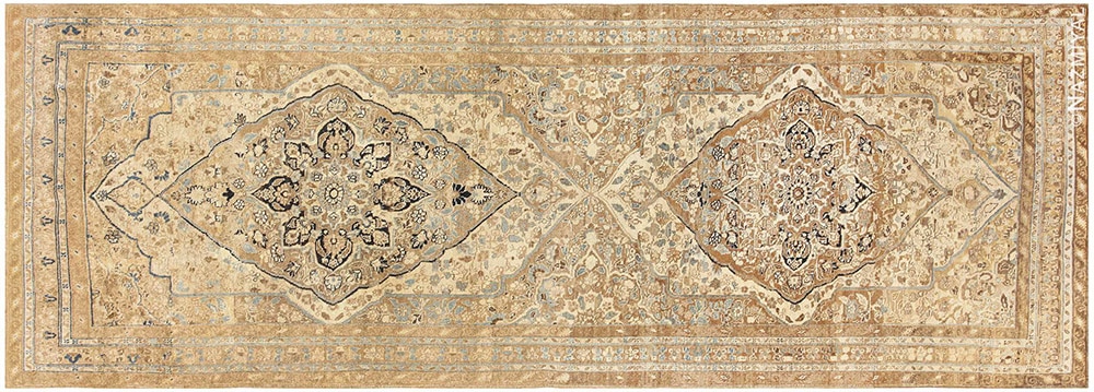 Antique Persian Tabriz Gallery Rug Antique Persian Tabriz Gallery Rug by Nazmiyal Antique Rugs