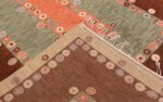 Picture of the weave of Vintage Scandinavian Marta Maas Fjetterstrom Tusenskonan Carpet 70024