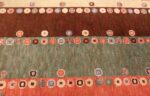 Picture of the border of Vintage Scandinavian Marta Maas Fjetterstrom Tusenskonan Carpet 70024