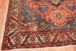 Image of Corner of Antique Persian Medallion Heriz Rug #70020 from the collection of Nazmiyal Antique Rugs NYC