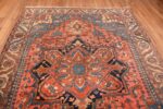 Image of Details of Antique Persian Medallion Heriz Rug #70020 from the collection of Nazmiyal Antique Rugs NYC
