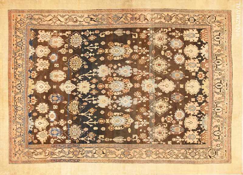 Large Tribal Room Size Antique Persian Malayer Rug Large Tribal Room Size Antique Persian Malayer Rug Nazmiyal