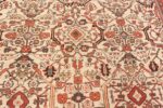 Image of Details of Large Antique Ivory Persian Sultanabad Carpet #70014 from the collection of Nazmiyal Antique Rugs NYC