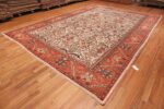 Image of Large Antique Ivory Persian Sultanabad Carpet #70014 from the collection of Nazmiyal Antique Rugs NYC