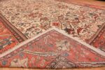 Image of Weave of Large Antique Ivory Persian Sultanabad Carpet #70014 from the collection of Nazmiyal Antique Rugs NYC