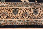 Image of Edge of Large Blue Antique Persian Malayer Rug #70010