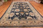 Full Image of Large Blue Antique Persian Malayer Rug #70010
