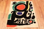 Image of Small Square Vintage Miro Art Rug #70034 from the collection of Nazmiyal Antique Rugs NYC