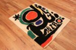 of Small Square Vintage Miro Art Rug #70034 from the collection of Nazmiyal Antique Rugs NYC