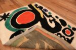 Picture of Weave of Small Square Vintage Miro Art Rug #70034 from the collection of Nazmiyal Antique Rugs NYC