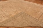 Image of Weave of Soft Antique Decorative Turkish Oushak Rug #49743 from the collection of Nazmiyal Antique Rugs NYC