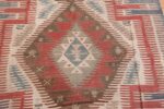 Image of Center Details of Tribal Antique Flat Weave Turkish Kilim #70009 from the collection of Nazmiyal Antique Rugs NYC