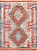 Tribal Antique Flat Weave Turkish Kilim #70009 from Nazmiyal Antique Rugs in NYC