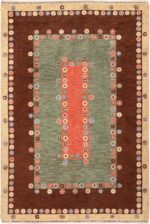 Vintage Scandinavian Marta Maas Fjetterstrom Carpet #70024 from Nazmiyal Antique Rugs in NYC