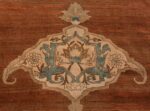 A detailed picture of the anchor of Large Antique Tabriz Persian Rug #48815 from Nazmiyal Antique Rugs in NYC