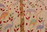 Picture of the birds in Vintage Garden of Paradise Indian Tapestry #70062 from Nazmiyal Antique Rugs in NYC