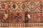 Picture of the Border of Antique Persian Bidjar Sampler Rug #48628 from Nazmiyal Antique Rugs in NYC