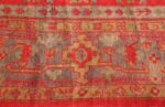 Picture of the border Of Large Red Antique Turkish Oushak Rug #70012 From Nazmiyal Antique Rugs in NYC