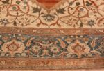 A picture of the border of Large Antique Tabriz Persian Rug #48815 from Nazmiyal Antique Rugs in NYC