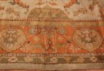 A Picture of the Border of Large Antique Turkish Oushak Rug #50674 from Nazmiyal Antique Rugs in NYC