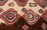 Picture of the Border of Vintage Mid Century Folk Art Moroccan Rug #46512 From Nazmiyal Antique Rugs In NYC
