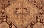 Picture of the center of Antique Caucasian Tribal Karabagh Rug #50494 from Nazmiyal Antique Rugs in NYC