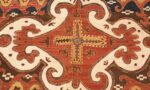 Picture of the center of Antique Kaitag Embroidery #49935 from Nazmiyal Antique Rugs in NYC