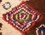 Close Up Picture of Vintage Mid Century Folk Art Moroccan Rug #46512 From Nazmiyal Antique Rugs In NYC