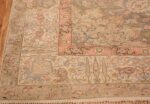 Picture of the Corner of Antique Silk Turkish Kayseri Shabby Chic Rug #48938 From Nazmiyal Antique Rugs In NYC
