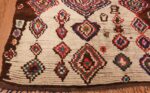 Picture of the Corner of Vintage Mid Century Folk Art Moroccan Rug #46512 From Nazmiyal Antique Rugs In NYC