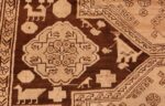 Detailed Picture of the design of Antique Caucasian Tribal Karabagh Rug #50494 from Nazmiyal Antique Rugs in NYC