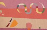Detailed Picture of French Bauhaus Wassily Kandinsky Tapestry 41278 Detailed Picture of French Bauhaus Wassily Kandinsky Tapestry 41278 From Nazmiyal Antique Rugs in NYC