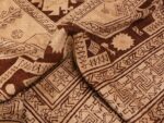 Picture of the pile of Antique Caucasian Tribal Karabagh Rug #50494 from Nazmiyal Antique Rugs in NYC