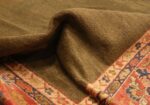 Picture of the Pile of Antique Green Persian Sultanabad Rug #50335 From Nazmiyal Antique Rugs In NYC